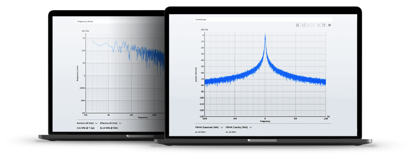 User Interface Linewidth Analyzer LWA-1k